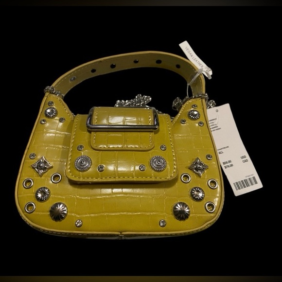 Urban Outfitters Handbags - RARE Urban Outfitters Yellow Small NEW Vegan Leather Purse